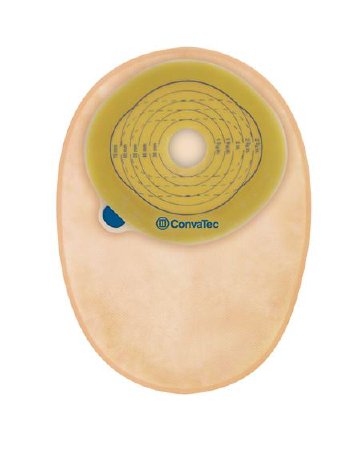 ConvaTec Ostomy Pouch Esteem™+ One-Piece System 8 Inch Length 1 Inch Stoma Closed End Pre-Cut - Box of 30 - 416704-BX