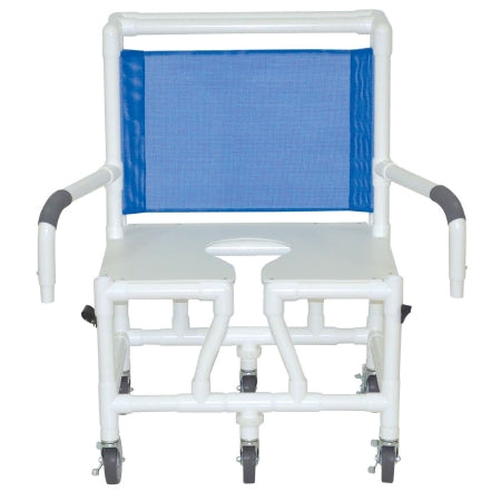 MJM International Shower Chair MJM International Drop Arms PVC Frame 600 lbs. Weight Capacity - Each - S126-5BAR-DDA-EA