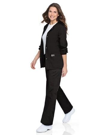 Landau Uniforms Warm-Up Jacket Black X-Large Hip Length Reusable - Each - 75221BLACKXLG-EA