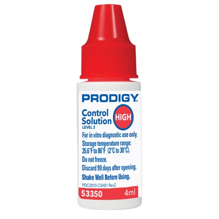 Prodigy Diabetes Care Blood Glucose Control Solution 2 X 4 mL Level 1 & 2 - Each - 53350-EA