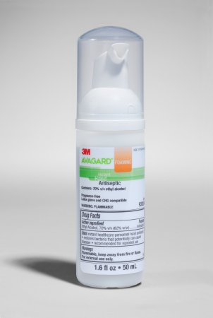 3M Hand Sanitizer 3M™ Avagard™ 50 mL Ethyl Alcohol Foaming Pump Bottle - Case of 25 - 9320A-CS