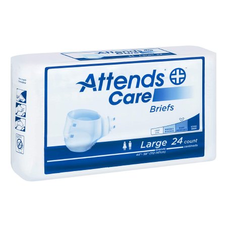 Attends Healthcare Products Unisex Adult Incontinence Brief Attends® Care Large Disposable Moderate Absorbency - Bag of 24 - BRHC30-BG