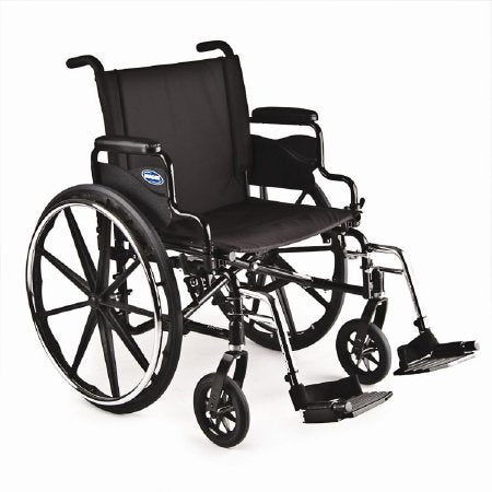 Invacare Wheelchair 9000 XDT Heavy Duty Triple Axle Desk Length Arm 20 Inch Seat Width Adult 350 lbs. Weight Capacity - Each - 9000 XDT-EA