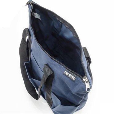 Hopkins Medical Products Medical Zippered Tote Navy with Black Trim 600D Waterproof Polyester 5.75 X 12 X 15 Inch - Each - 530792-EA