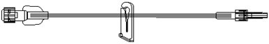 ICU Medical IV Extension Set Small Bore 60 Inch Tubing - Case of 50 - B2020-CS