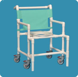 IPU Shower Chair ipu® Fixed Arms PVC Frame Mesh Backrest 450 lbs. Weight Capacity - Each - SC9200 OS-EA