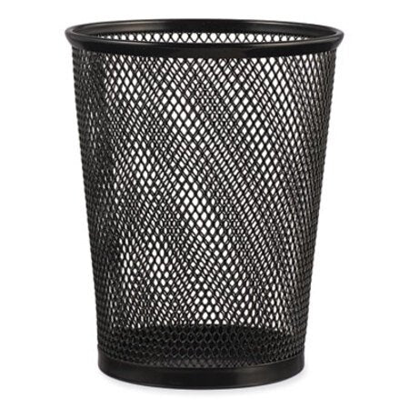 Universal® Jumbo Steel Mesh Pencil Cup, 4.38" Diameter x 5.38"h, Black - Each - UNV-20013-EA