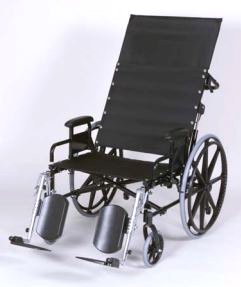 Graham-Field Bariatric Reclining Wheelchair Regency XL 2000 Heavy Duty Dual Axle Full Length Arm Swing-Away Elevating Legrest Black Upholstery 34 Inch Seat Width Adult 700 lbs. Weight Capacity - Each - 67342050R-EA