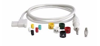 Philips Healthcare Leadwire Set Multi-patient Use For PageWriter TC Series Cardiographs, AAMI and IEC Color Coded, Banana Posts - Each - 989803151711-EA