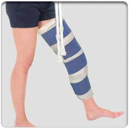 Professional Products Knee Immobilizer Ezy Wrap® One Size Fits Most 22 Inch Length Left or Right Knee - Each - 01259-UL-C2-22-01-EA