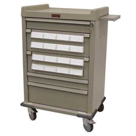 Harloff Medication Cart Aluminum - Each - AL16CS-5-EA