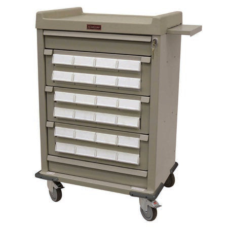 Harloff Medication Cart Aluminum - Each - AL24CS-5-EA