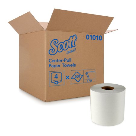 Kimberly Clark Paper Towel Scott® Perforated Center Pull Roll 8 X 15 Inch - Case of 4 - 01010-CS