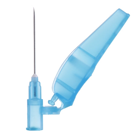 Sol-Millennium Medical Safety Hypodermic Needle Sol-Care® 1 Inch Length 23 Gauge Regular Wall Hinged Safety Needle - Case of 800 - SN2310-CS