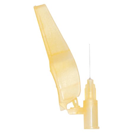 Sol-Millennium Medical Safety Hypodermic Needle Sol-Care® 1/2 Inch Length 30 Gauge Regular Wall Hinged Safety Needle - Case of 800 - SN3012-CS