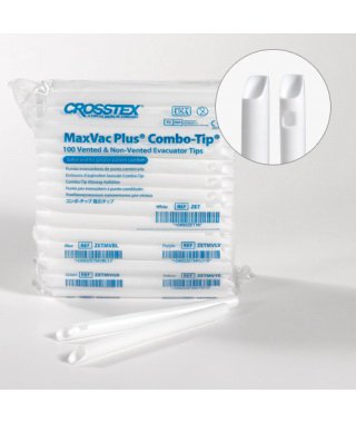 SPS Medical Supply Evacuator Combo Tip Polyethylene - Case of 1000 - ZET-CS