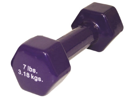 Fabrication Enterprises Dumbbell Hexagon Heads CanDo® 7 lbs. - Each - 10-0556-EA