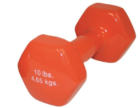 Fabrication Enterprises Dumbbell Hexagon Heads CanDo® 10 lbs. - Each - 10-0559-EA