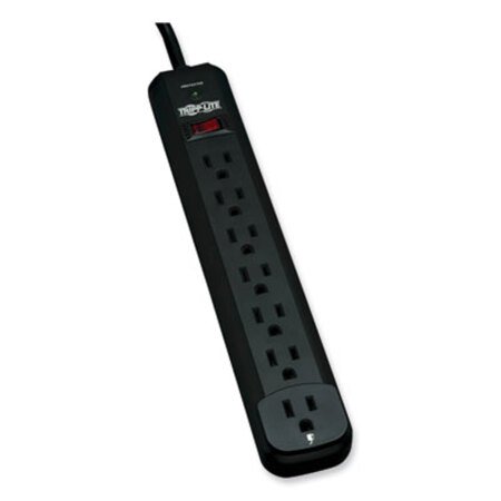 Tripp Lite Protect It! Surge Protector, 7 AC Outlets, 12 ft Cord, 1,080 J, Black - Each - TRP-TLP712B-EA