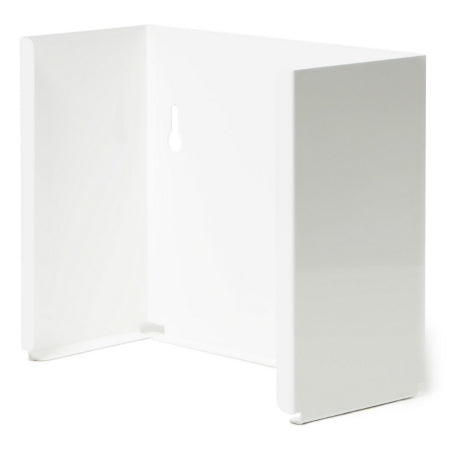 O&M Halyard Inc Face Shield Dispenser Halyard Wall Mount 1-Box Capacity White 4 X 7.5 X 9 Inch Steel - Case of 12 - 36725-CS