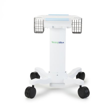 Welch Allyn Electrocardiograph Roll Stand Welch Allyn 28 W x 15 H x 38 D Inches White Lower Shelf Not Included - Each - 105341-EA