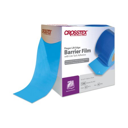 SPS Medical Supply Barrier Film Crosstex® 4 X 6 Inch For Hard to Reach Areas / Surfaces - Case of 9600 - BFBL-CS