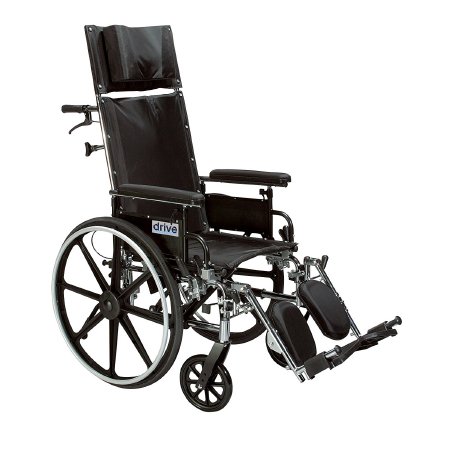Drive Medical Lightweight Wheelchair drive™ Viper Plus GT Dual Axle Desk Length Arm Black Upholstery 20 Inch Seat Width Adult 300 lbs. Weight Capacity - Each - PLA420RBDDA-EA