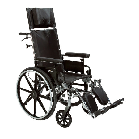Drive Medical Lightweight Wheelchair drive™ Viper Plus GT Dual Axle Full Length Arm Black Upholstery 20 Inch Seat Width Adult 300 lbs. Weight Capacity - Each - PLA420RBDFA-EA