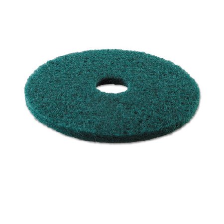 Lagasse Hard Floor Scrubbing Pad Boardwalk® 13 Inch Green Nylon / Polyester - Case of 5 - BWK4013GRE-CS