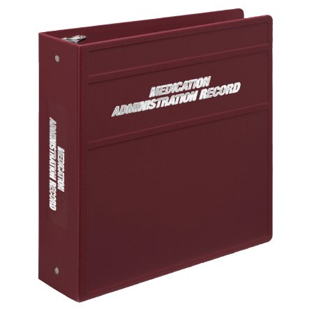 Carstens Binder Carstens® 3 Ring Burgundy / Silver 400 Sheets Side Opening - Each - 1791-3R-EA