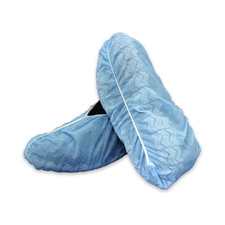 McKesson Shoe Cover McKesson X-Large Shoe High Nonskid Sole Blue NonSterile - Box of 50 - 16-3557-BX