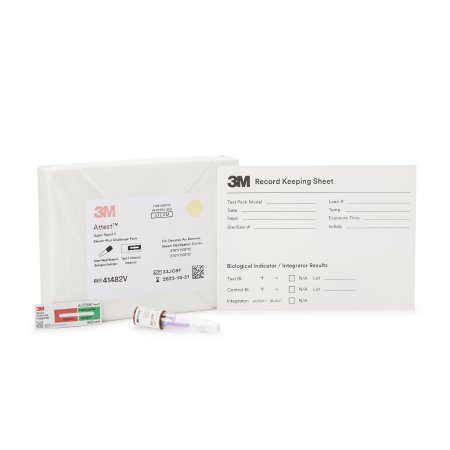 3M Attest™ Super Rapid 5 Steam-Plus Sterilization Indicator Challenge Pack Steam 2 Inch - Case of 24 - 41482V-CS