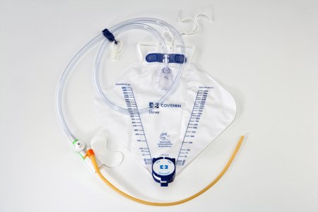 Cardinal Indwelling Catheter Tray Dover™ Foley 16 Fr. 5 cc Balloon Latex - Case of 10 - PP16ULD-CS