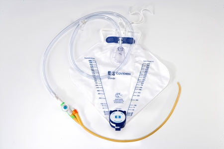 Cardinal Intermittent Catheter Tray Curity™ Ultramer™ Coude Tip 16 Fr. Without Balloon Hydrogel Coated Latex - Case of 10 - 6165C-CS