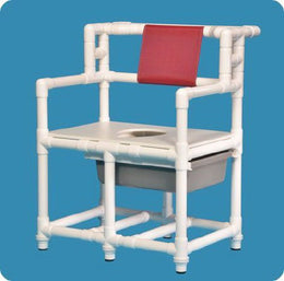 IPU Commode Chair ipu® Fixed Arms Plastic Frame 700 lbs. Weight Capacity - Each - BCC661 P-EA