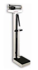 Detecto Scale Column Scale with Height Rod Detecto® Balance Beam Display 180 kg Capacity Black / White Analog - Each - 2491-EA