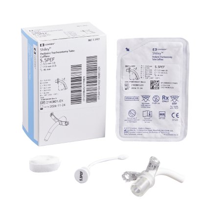 Medtronic MITG Uncuffed Tracheostomy Tube Shiley™ Size 5.5 Pediatric - Box of 1 - 5.5PEF-BX