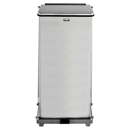 RJ Schinner Co Trash Can Rubbermaid® Defenders® 24 gal. Rectangular Satin Finish Steel Step On - Each - FGST24SSPL-EA