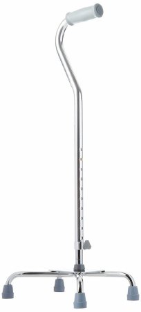 Patterson Medical Supply Large Base Quad Cane Days® Aluminum 30 to 39 Inch Height Silver - Each - 081561778-EA