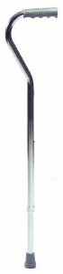 Graham-Field Offset Cane Lumex® Aluminum 31 to 39 Inch Height Silver - Case of 6 - 5940A-CS