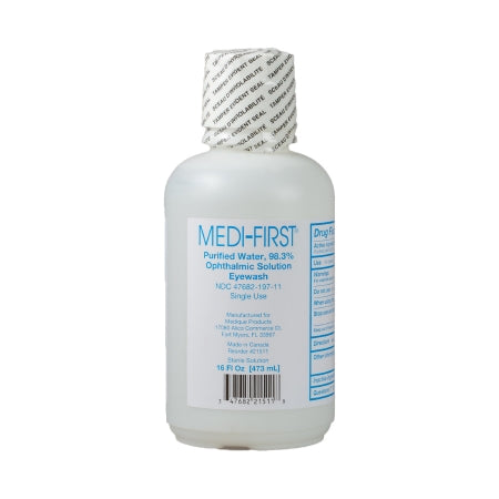 Medique Products Eyewash Solution Medi-First® Buffered Isotonic Solution 16 oz. Squeeze Bottle - Each - 21511-EA