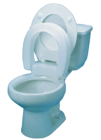 Alimed Raised Toilet Seat 3 Inch Height White 300 lbs. Weight Capacity - Each - 80593-EA