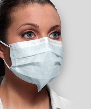 SPS Medical Supply Procedure Mask Ultra™ Pleated Earloops One Size Fits Most Blue NonSterile ASTM Level 3 Adult - Case of 2000 - GCFCXUSF-CS