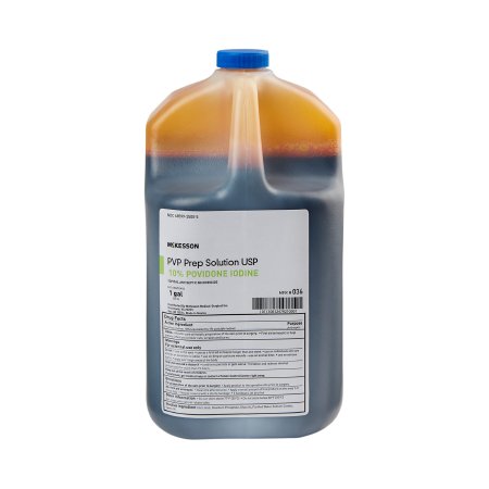 McKesson Skin Prep Solution McKesson 1 gal. Jug 10% Strength Povidone-Iodine NonSterile - Case of 4 - 036-CS