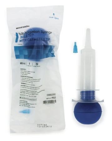 McKesson Irrigation Bulb Syringe McKesson Plastic Blister Pack Sterile Disposable 2 oz. - Each - 902-EA