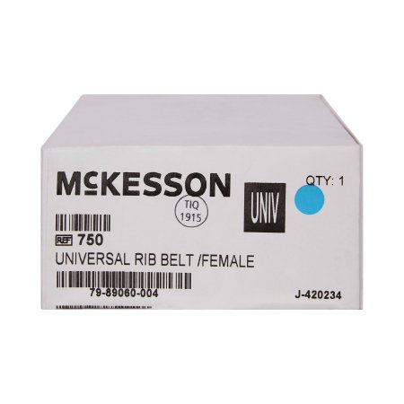 McKesson Rib Belt McKesson One Size Fits Most Hook and Loop Closure 6 Inch Height Adult - Each - 750-EA