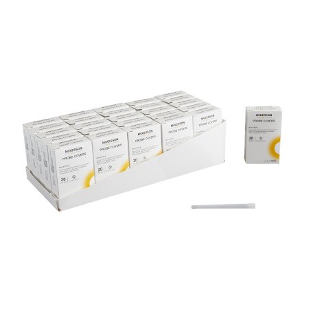 McKesson Axillary / Oral / Rectal Thermometer Probe Cover McKesson LUMEON™ For use with LUMEON® Oral / Axillary and Rectal Electronic Thermometers 500 per Box - Case of 4 - 3072-CS