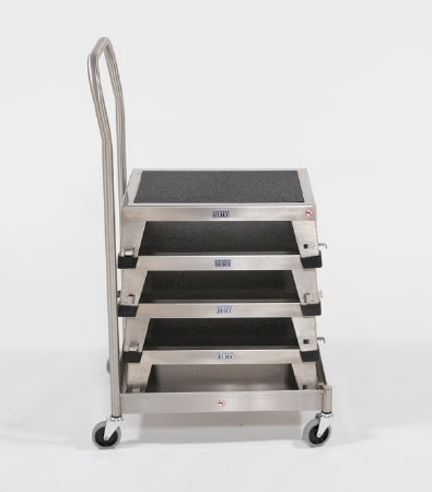 Blickman Stool Dolly EZ 4 Casters Steel Handle Stainless Steel - Each - 1018862300-EA