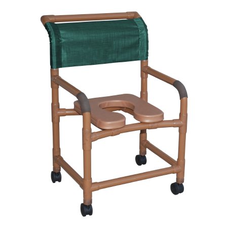 MJM International Commode / Shower Chair MJM International PVC Frame - Each - WT122-3TW-SSDE-FG-EA