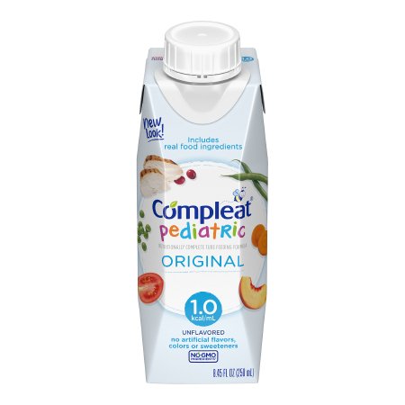 Nestle Healthcare Nutrition Pediatric Tube Feeding Formula Compleat® Pediatric Original 8.45 oz. Reclosable Carton Liquid Real Food Ingredients - Each - 10043900142408-EA